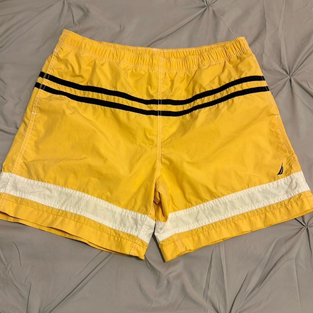 Yellow & Navy blue  Nautica swim shorts